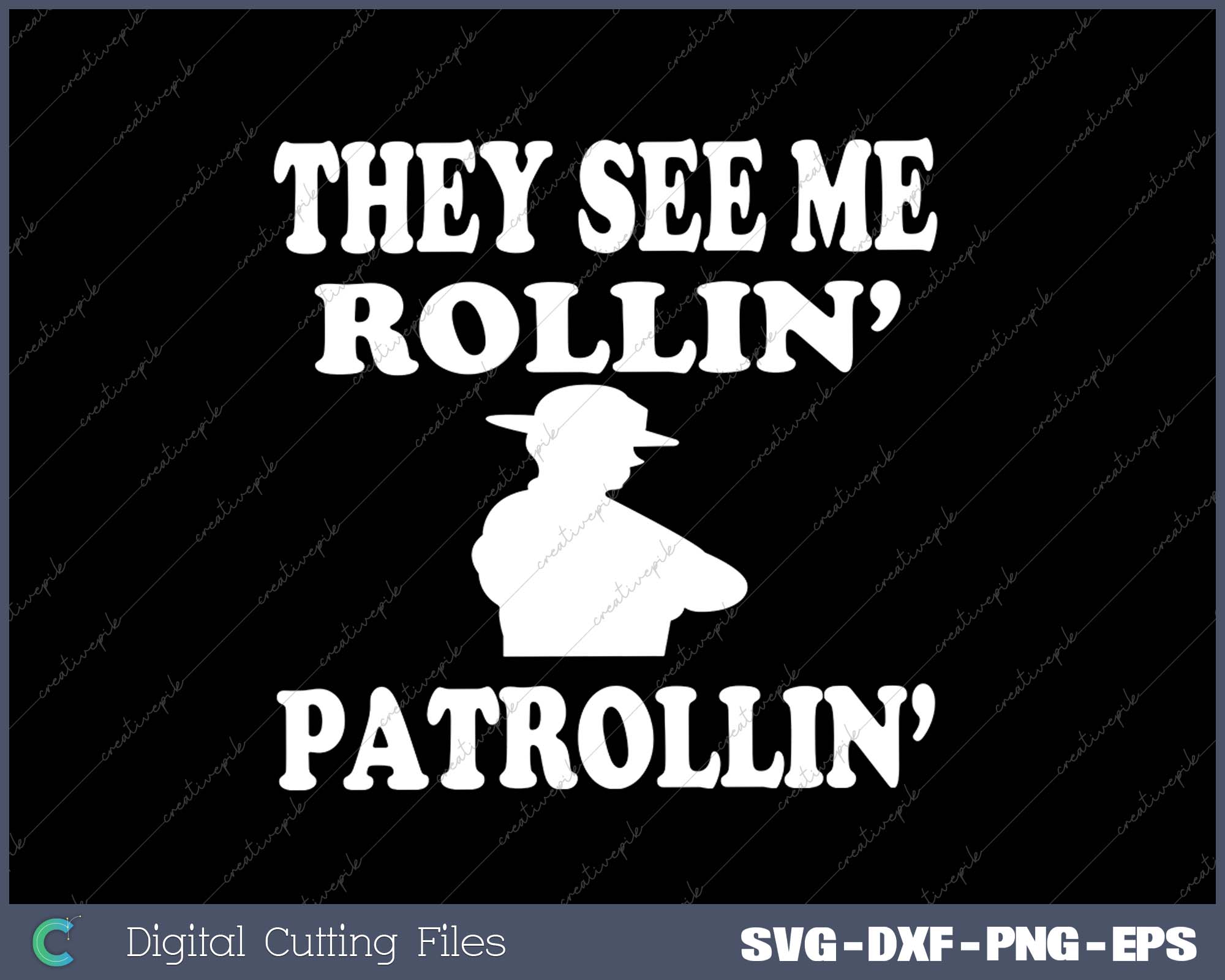 State Trooper Policeman SVG PNG Cutting Printable Files
